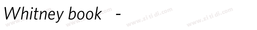 Whitney book 中字体转换